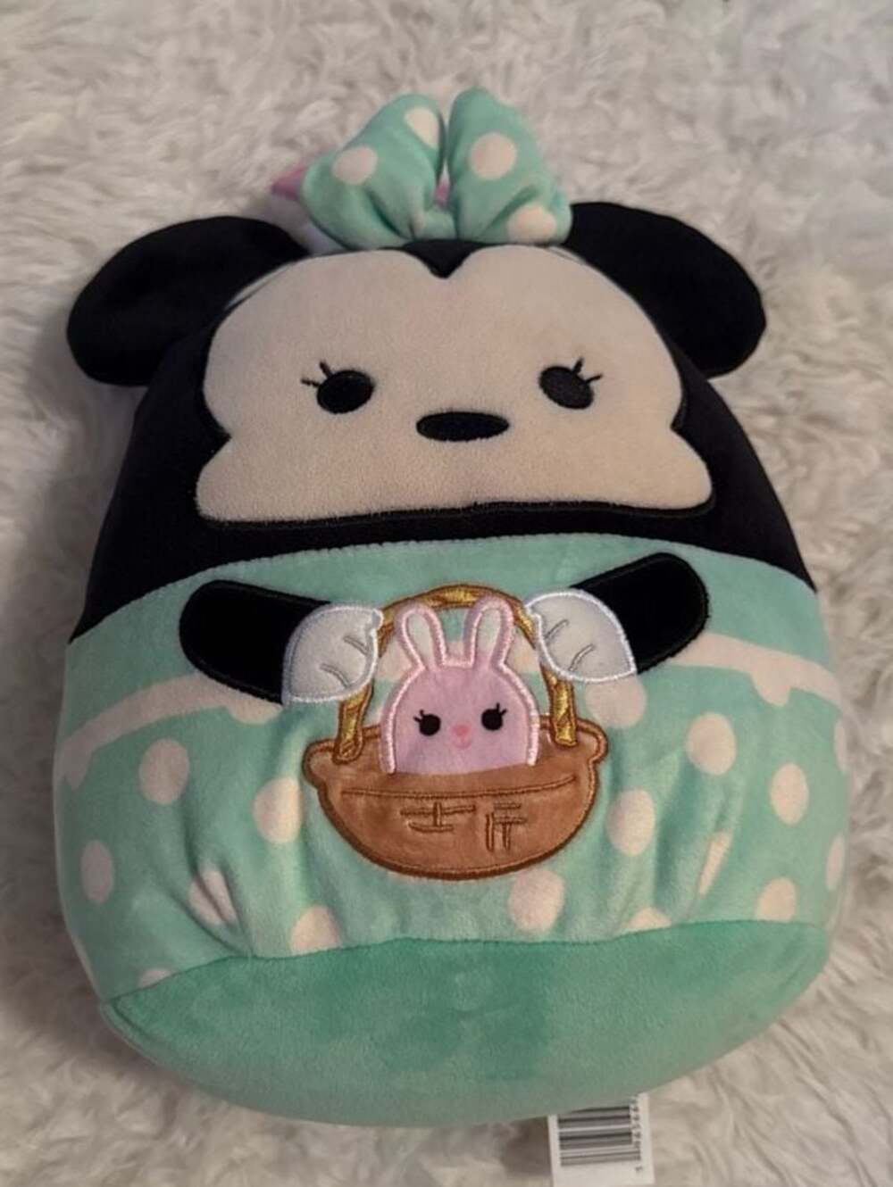 Squishmallows Disney 8-Inch Easter Minnie Mouse with Bunny Ears‎ Plush